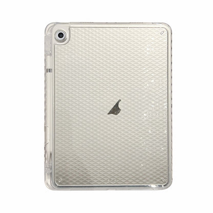 For iPad 9.7 2018 / 2017 / Air 2/ Air Diamond Texture Acrylic Hybrid TPU Tablet Case(Transparent) by bashfashion