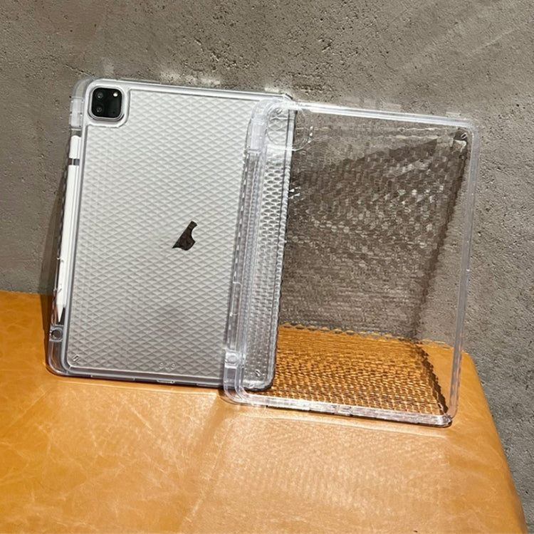 For iPad 2025 / 2022 Diamond Texture Acrylic Hybrid TPU Tablet Case(Transparent) by bashfashion