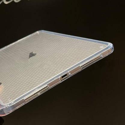 For iPad Air 2022 / 2020 10.9 Diamond Texture Acrylic Hybrid TPU Tablet Case(Transparent) by bashfashion