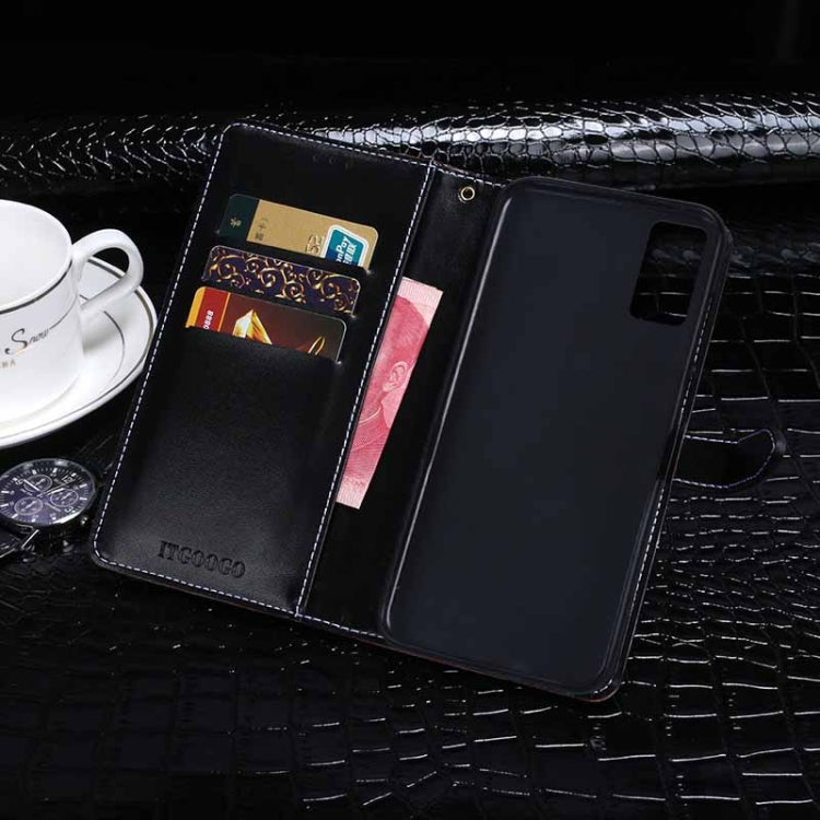 For Cubot P40 idewei Crocodile Texture Horizontal Flip Leather Case with Holder & Card Slots & Wallet(Black) by idewei