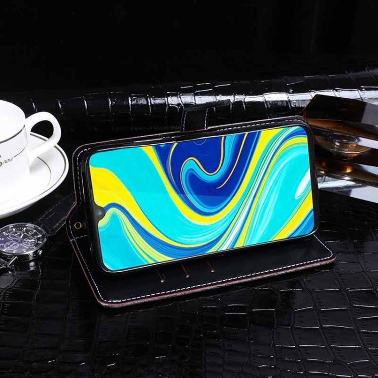 For Cubot P40 idewei Crocodile Texture Horizontal Flip Leather Case with Holder & Card Slots & Wallet(Black) by idewei