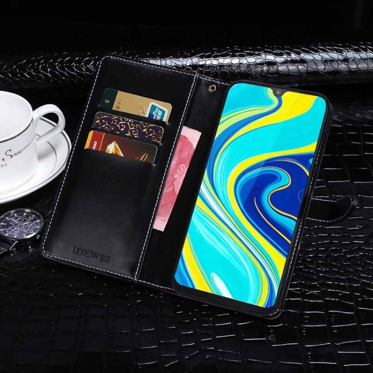 For Cubot P40 idewei Crocodile Texture Horizontal Flip Leather Case with Holder & Card Slots & Wallet(Black) by idewei