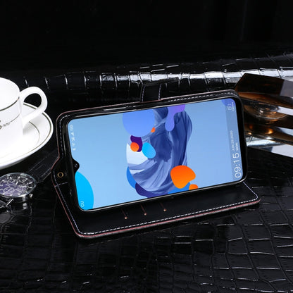 For Oukitel C19 idewei Crocodile Texture Horizontal Flip Leather Case with Holder & Card Slots & Wallet(Black) by idewei