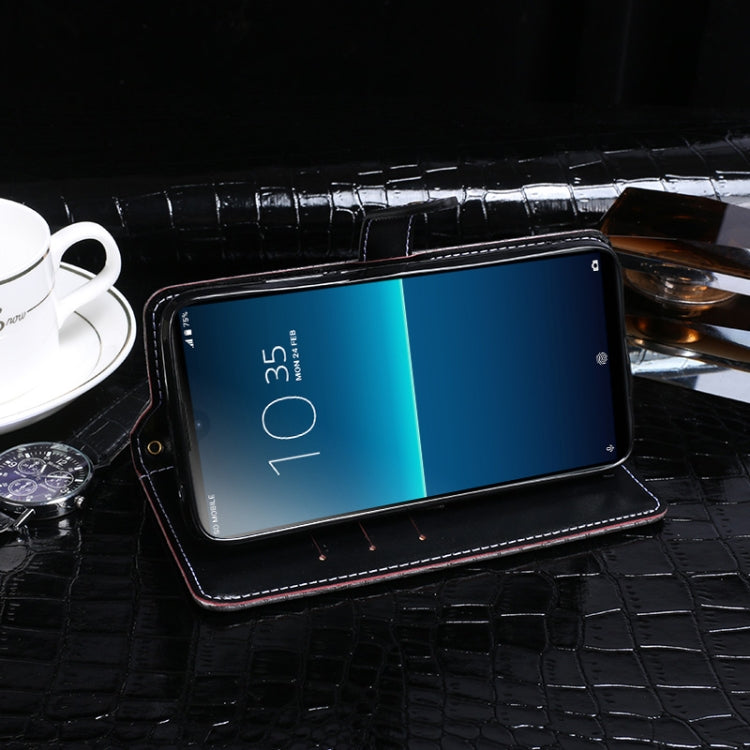 For Sony Xperia L4 idewei Crocodile Texture Horizontal Flip Leather Case with Holder & Card Slots & Wallet(Black) by idewei