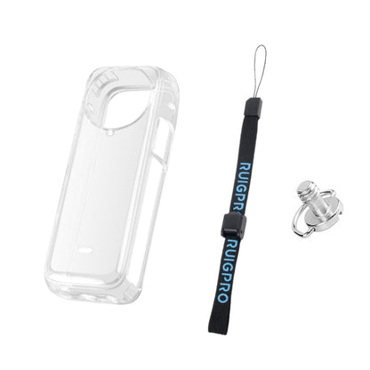 For Insta360 X4 Clear 1.5mm Soft TPU Protective Case With Hand Strap(Transperant) by bashfashion