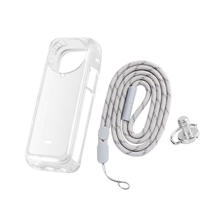 For Insta360 X4 Clear 1.5mm Soft TPU Protective Case With Neck Strap(Transperant) by bashfashion
