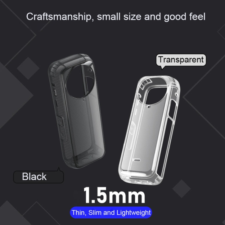 For Insta360 X4 Clear 1.5mm Soft TPU Protective Case Single Cover(Transperant) by bashfashion