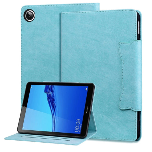 For Honor Pad 5 8 inch Cat Buckle Leather Smart Tablet Case(Sky Blue) by bashfashion