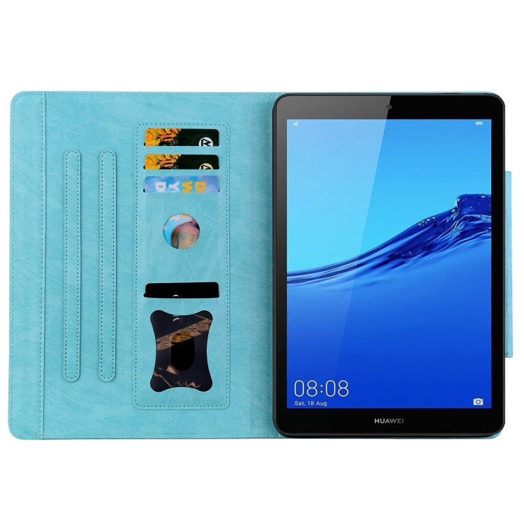 For Honor Pad 5 8 inch Cat Buckle Leather Smart Tablet Case(Sky Blue) by bashfashion