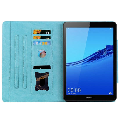 For Honor Pad 5 8 inch Cat Buckle Leather Smart Tablet Case(Sky Blue) by bashfashion