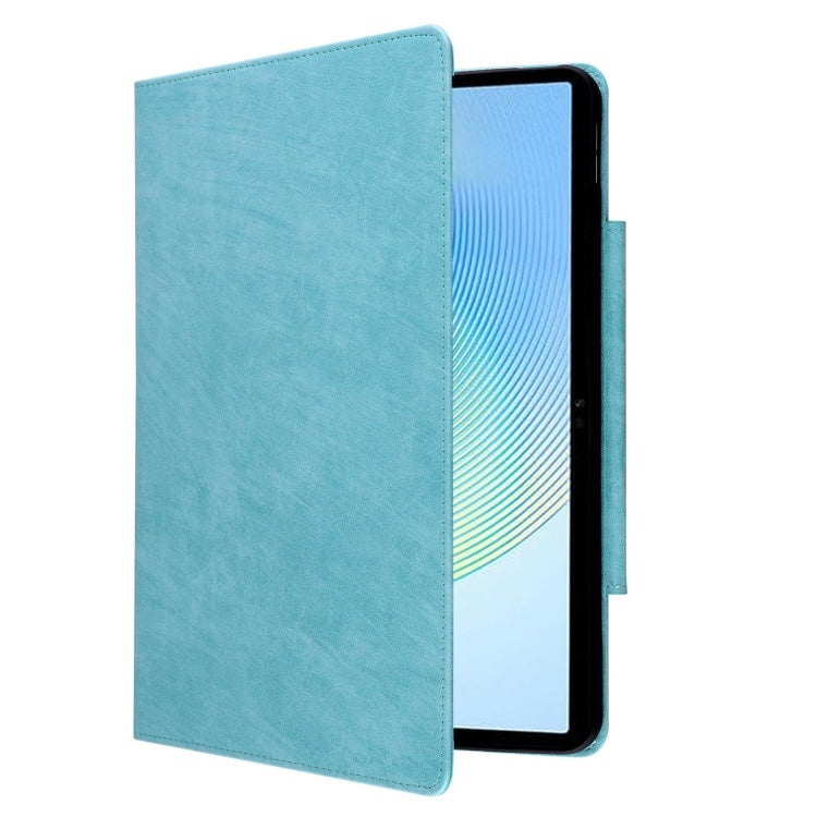 For Honor Pad X8a Cat Buckle Leather Tablet Case(Sky Blue) by bashfashion