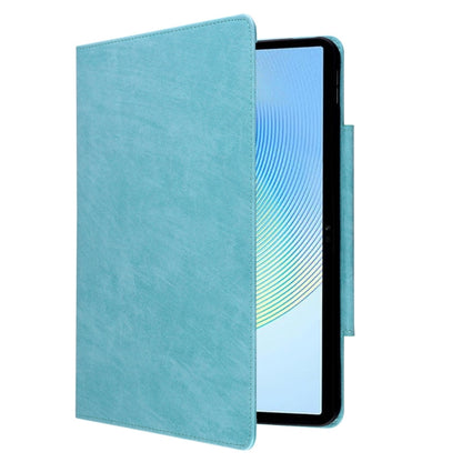 For Honor Pad X8a Cat Buckle Leather Tablet Case(Sky Blue) by bashfashion