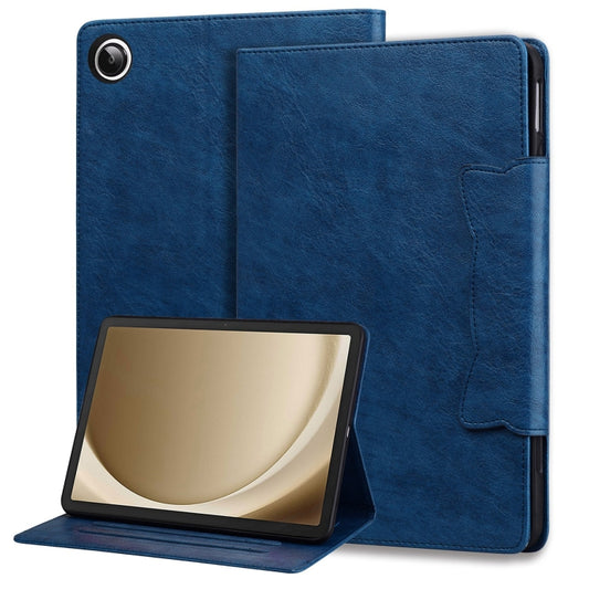 For Samsung Galaxy Tab A8 10.5 Cat Buckle Leather Smart Tablet Case(Royal Blue) by bashfashion