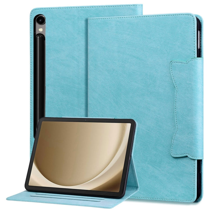 For Samsung Galaxy Tab S9+ / S8+ / S7+ Cat Buckle Leather Smart Tablet Case(Sky Blue) by bashfashion