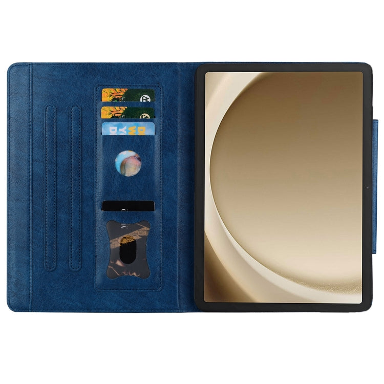 For Samsung Galaxy Tab S9+ / S8+ / S7+ Cat Buckle Leather Smart Tablet Case(Royal Blue) by bashfashion