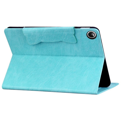 For Samsung Galaxy Tab A11+ / A9+ Cat Buckle Leather Tablet Case(Sky Blue) by bashfashion