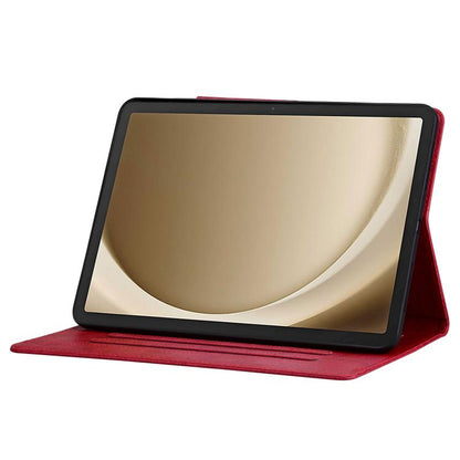 For Samsung Galaxy Tab S10 FE+ Cat Buckle Leather Tablet Case(Red) by bashfashion