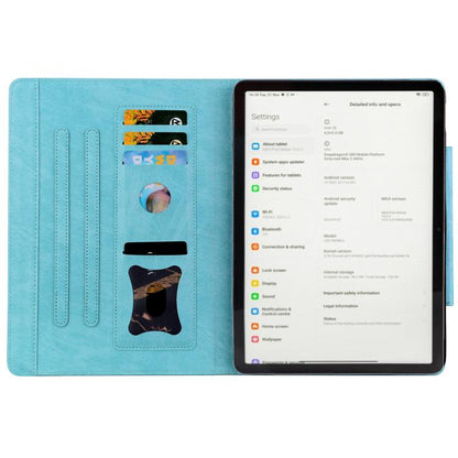 For Xiaomi Redmi Pad 2 Cat Buckle Leather Tablet Case(Sky Blue) by bashfashion