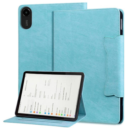 For Xiaomi Redmi Pad 2 Cat Buckle Leather Tablet Case(Sky Blue) by bashfashion