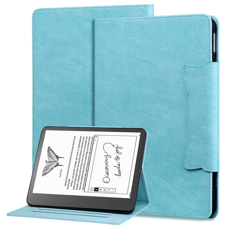 For Amazon Kindle Scribe 10.2 inch 2022 Cat Buckle Leather Tablet Case(Sky Blue) by bashfashion