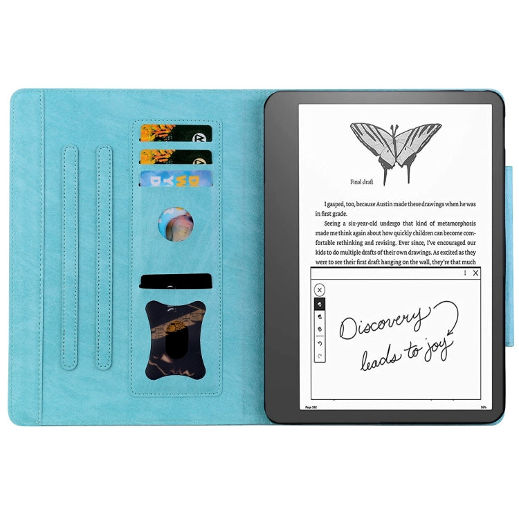 For Amazon Kindle Scribe 10.2 inch 2022 Cat Buckle Leather Tablet Case(Sky Blue) by bashfashion