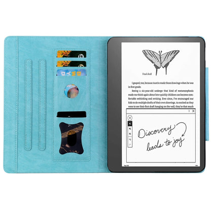 For Amazon Kindle Scribe 10.2 inch 2022 Cat Buckle Leather Tablet Case(Sky Blue) by bashfashion