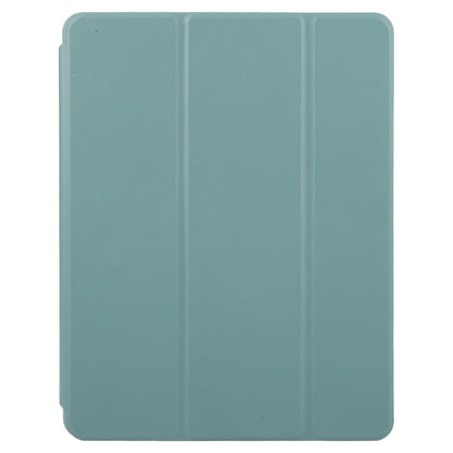 For iPad 9.7 2018 & 2017 / Air / Air2 GEBEI Acrylic TPU 3-folding Rotating Smart Tablet Leather Case withh Pen Slot(Dark Green) by GEBEI