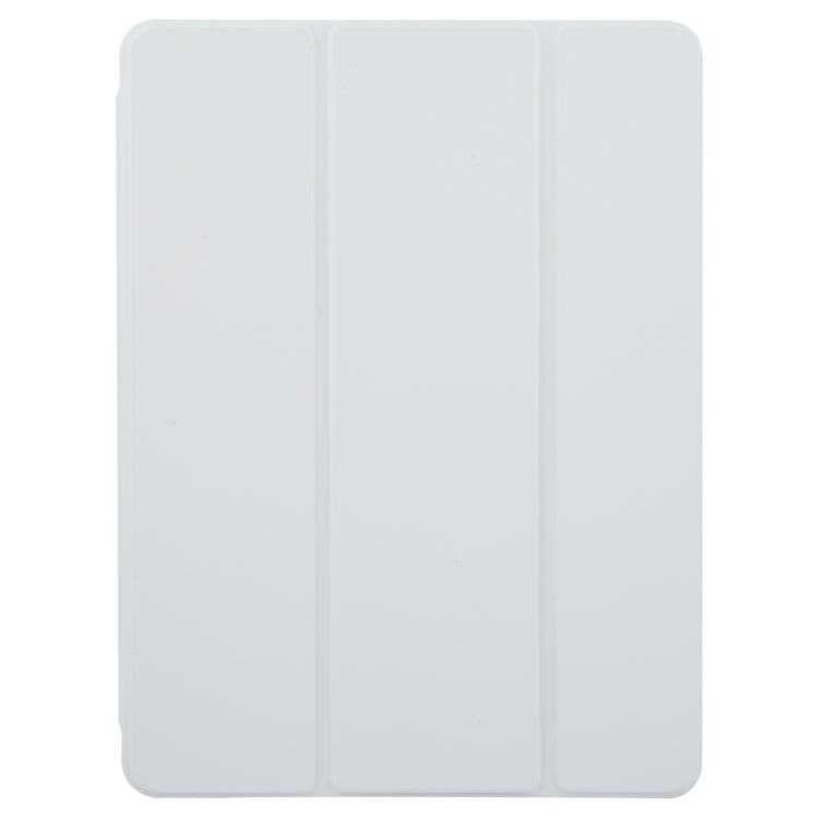 For iPad 9.7 2018 & 2017 / Air / Air2 GEBEI Acrylic TPU 3-folding Rotating Smart Tablet Leather Case withh Pen Slot(Grey) by GEBEI