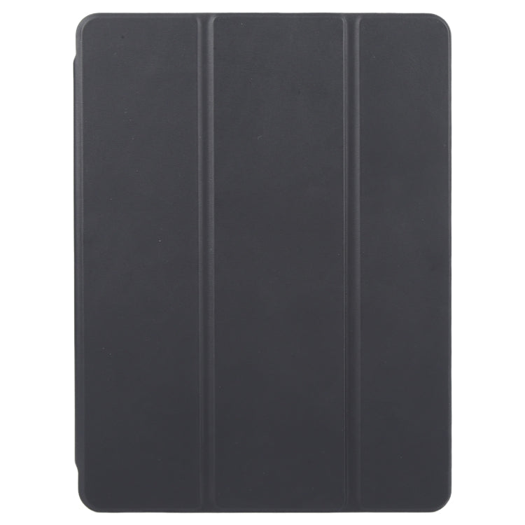 For iPad 10.2 2021 / 2020 / 2019 / Air 3 GEBEI Acrylic TPU 3-folding Rotating Smart Tablet Leather Case withh Pen Slot(Black) by GEBEI