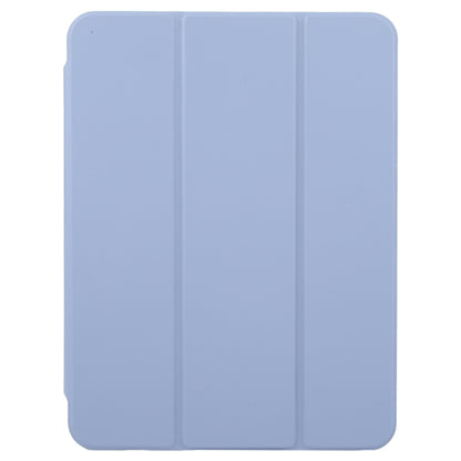 For iPad Air 13 2025 / 2024 GEBEI Acrylic TPU 3-folding Rotating Smart Tablet Leather Case withh Pen Slot(Light Purple) by GEBEI
