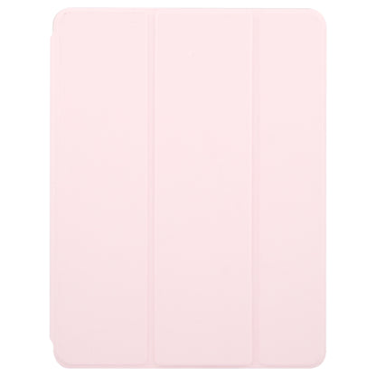 For iPad Pro 11 2025 / 2024 GEBEI Acrylic TPU 3-folding Rotating Smart Tablet Leather Case withh Pen Slot(Pink) by GEBEI