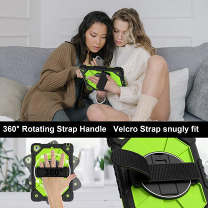 For iPad Pro 9.7 / 9.7 2018 / 2017 Contrast Color Robot Silicone Hybrid PC Tablet Case(Black Yellow Green) by bashfashion