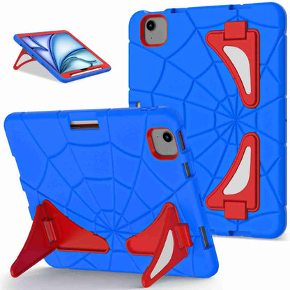 For iPad Air 11 2025 / 2024 Silicone + PC Shockproof Protective Tablet Case(Blue Red) by bashfashion