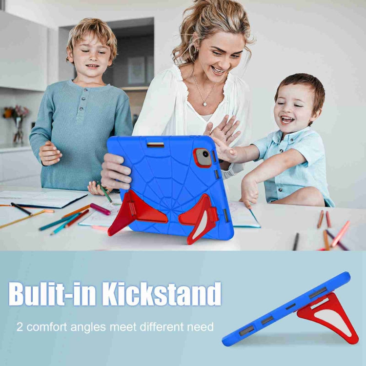 For iPad Air 11 2025 / 2024 Silicone + PC Shockproof Protective Tablet Case(Blue Red) by bashfashion