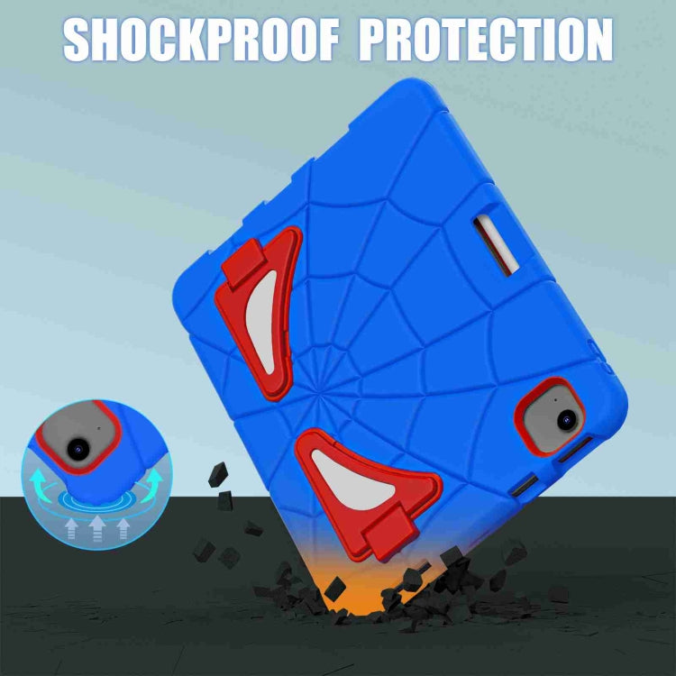 For iPad Air 11 2025 / 2024 Silicone + PC Shockproof Protective Tablet Case(Blue Red) by bashfashion