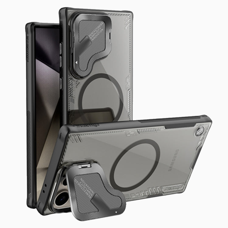 For Samsung Galaxy S24 Ultra 5G NILLKIN Ice Air Prop Series MagSafe Magnetic Cover Version Phone Case(Black) by NILLKIN