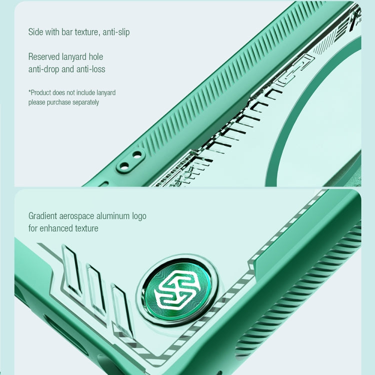 For Samsung Galaxy S24 Ultra 5G NILLKIN Ice Air Prop Series MagSafe Magnetic Cover Version Phone Case(Black) by NILLKIN