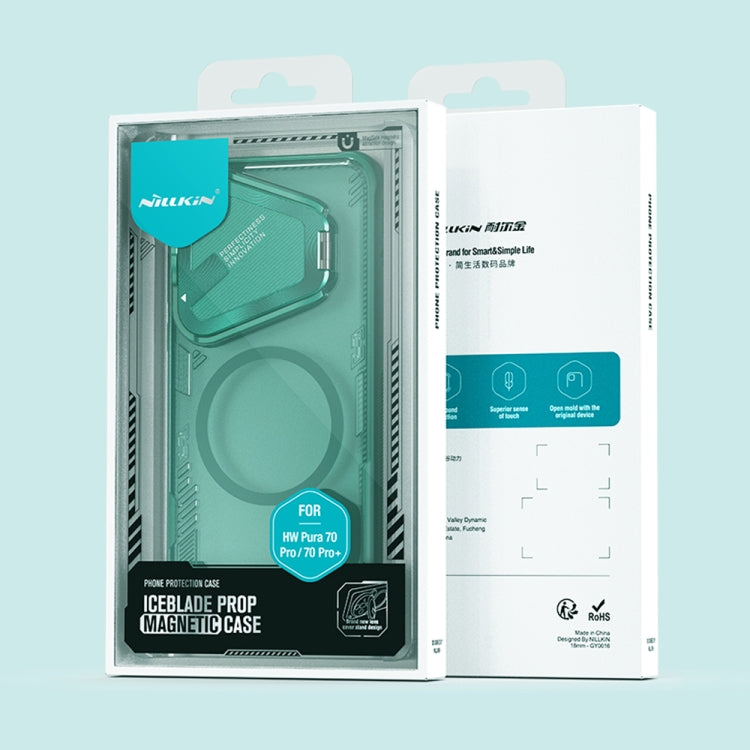 For Huawei Pura 70 Pro / 70 Pro+ NILLKIN Ice Air Prop Series MagSafe Magnetic Phone Case(Green) by NILLKIN
