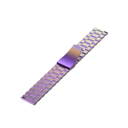 For Galaxy Watch 3 45mm 3-Beads Stainless Steel Watch Band with Screwdriver & Ears, Size: 22mm(Colorful) by bashfashion