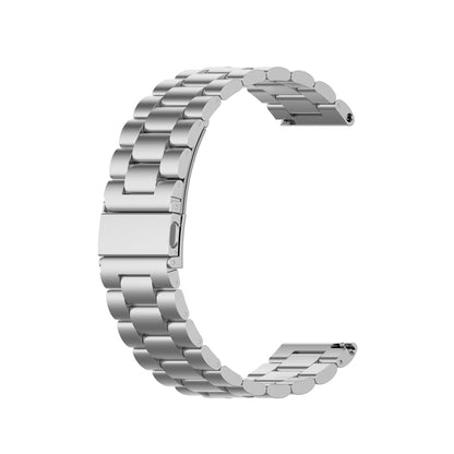 For Galaxy Watch 3 45mm 3-Beads Stainless Steel Watch Band with Screwdriver & Ears, Size: 22mm(Silver) by bashfashion