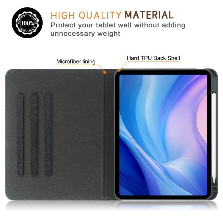 For iPad Pro 11 2025 / 2024 Front Stand Smart TPU Leather Tablet Case(Black) by bashfashion