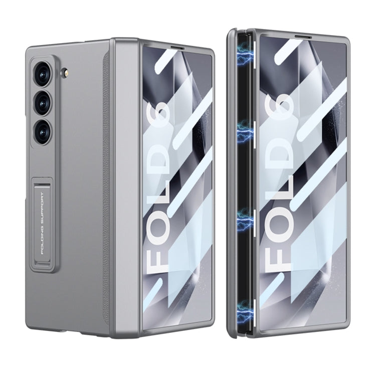 For Samsung Galaxy Z Fold6 GKK Integrated Full Coverage Magnetic Fold Phone Case(Grey) by GKK