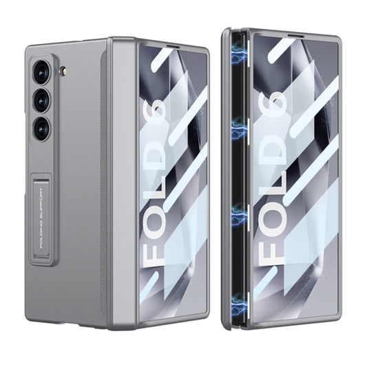 For Samsung Galaxy Z Fold6 GKK Integrated Full Coverage Magnetic Fold Phone Case(Grey) by GKK