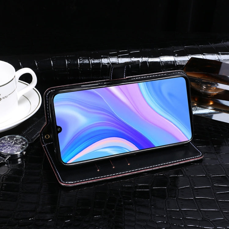 For Huawei P Smart S idewei Crocodile Texture Horizontal Flip Leather Case with Holder & Card Slots & Wallet(Black) by idewei