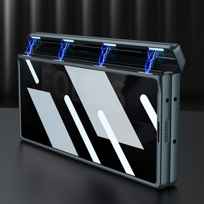 For Samsung Galaxy Z Fold6 GKK Integrated Anti Peep Full Coverage Magnetic Fold Phone Case with Pen Box, Not Included Pen(Grey) by GKK