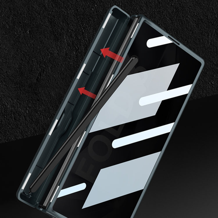 For Samsung Galaxy Z Fold6 GKK Integrated Anti Peep Full Coverage Magnetic Fold Phone Case with Pen Box, Not Included Pen(Grey) by GKK