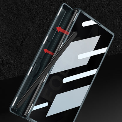 For Samsung Galaxy Z Fold6 GKK Integrated Anti Peep Full Coverage Magnetic Fold Phone Case with Pen Box, Not Included Pen(Grey) by GKK