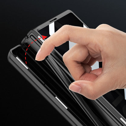 For Samsung Galaxy Z Fold6 GKK Integrated Anti Peep Full Coverage Magnetic Fold Phone Case with Pen Box, Not Included Pen(Grey) by GKK