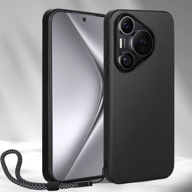 For Huawei Pura 70 ViLi TC Series Kevlar Carbon Fiber Texture Phone Case(Black) by ViLi