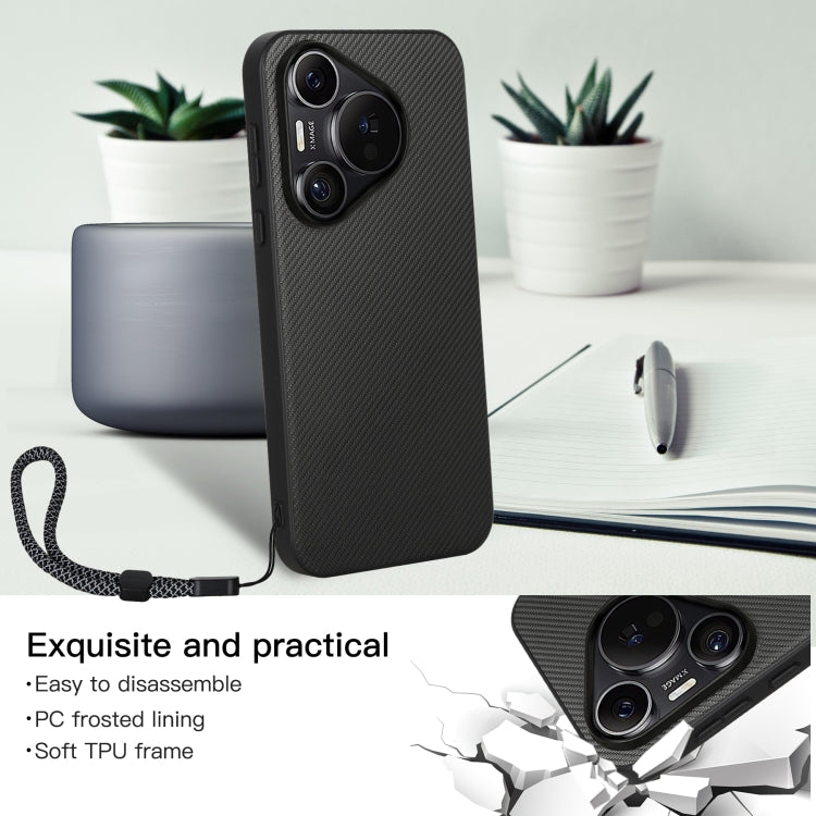 For Huawei Pura 70 ViLi TC Series Kevlar Carbon Fiber Texture Phone Case(Black) by ViLi